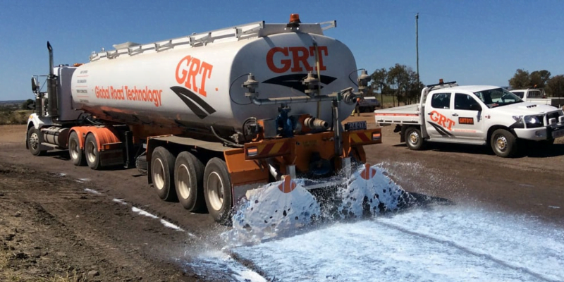 Dust suppression on roads