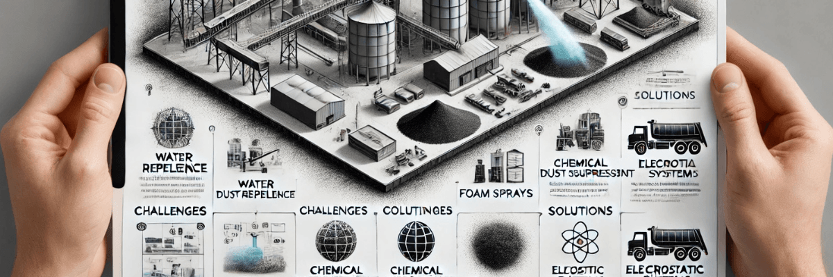 Challenges and Solutions in Dust Suppression for Hydrophobic Materials