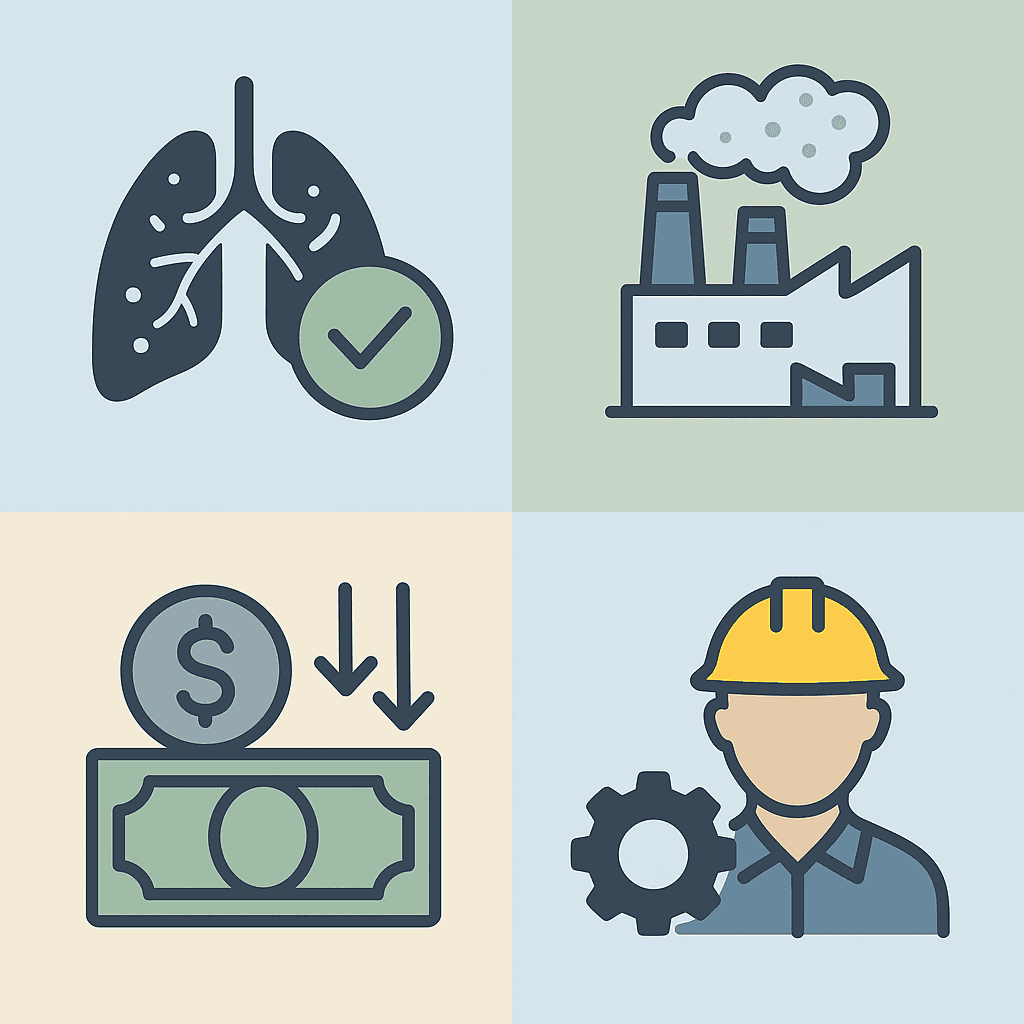 Benefits of Our Dust Control Systems Benefits of Our Dust Control Systems